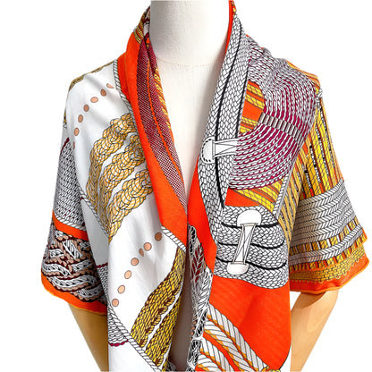 Cashmere Silk Shawl – Artistic Print