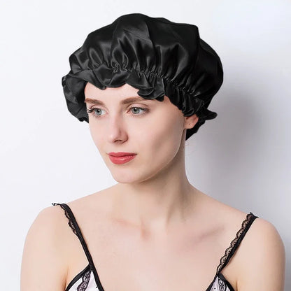 Night Hair Wrap – Silk Sleep Cap for Women