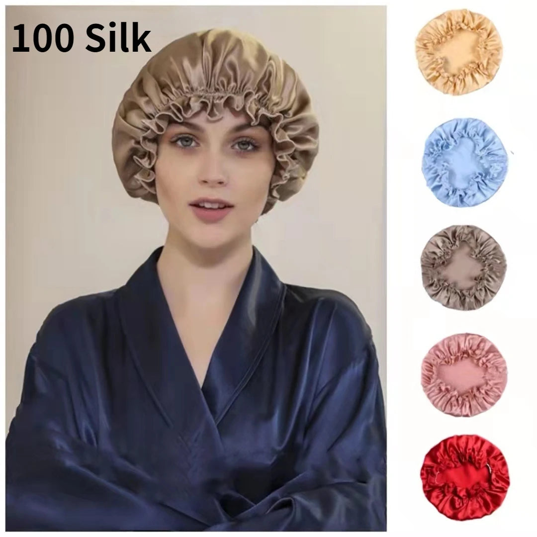 Night Hair Wrap – Silk Sleep Cap for Women