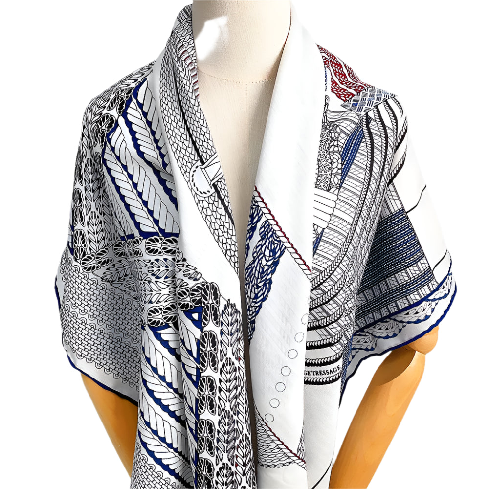 Cashmere Silk Shawl – Artistic Print