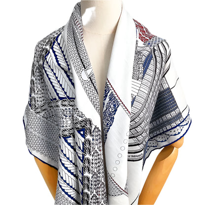 Cashmere Silk Shawl – Artistic Print