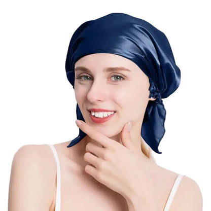 Mulberry Silk Sleep Cap for Sleeping – Frizz-Free Overnight Hair Protection
