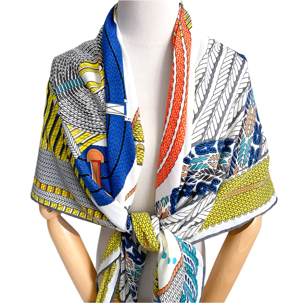 Cashmere Silk Shawl – Artistic Print