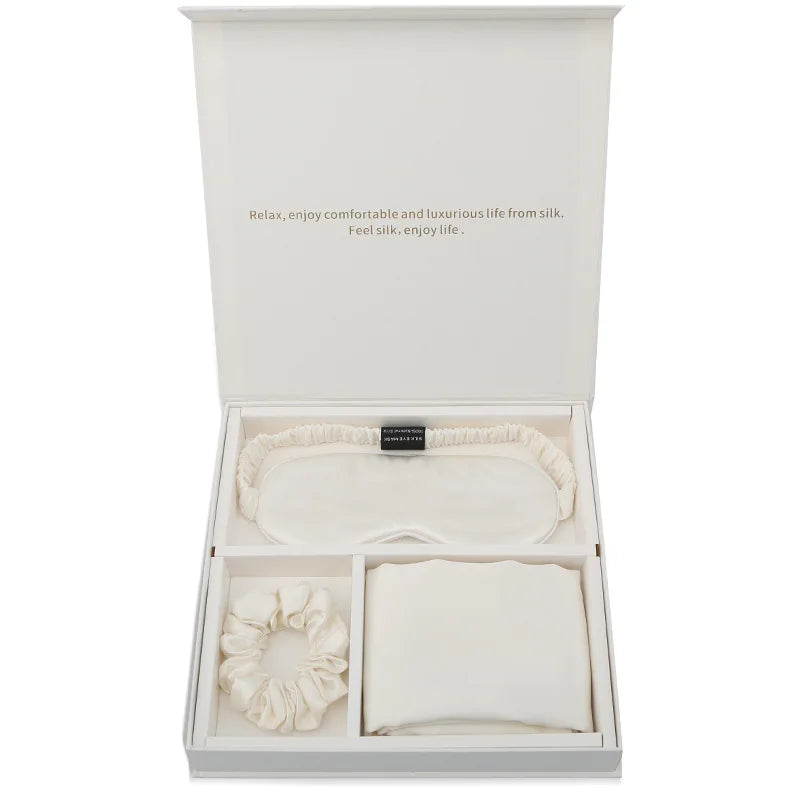 Silk Sleep Set – Pillowcase, Mask & Scrunchie