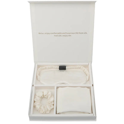 Silk Sleep Set – Pillowcase, Mask & Scrunchie