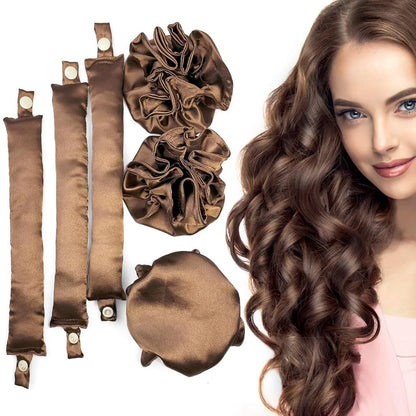 Satin Heatless Curl Set – 6 Piece