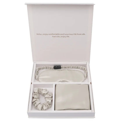 Silk Sleep Set – Pillowcase, Mask & Scrunchie