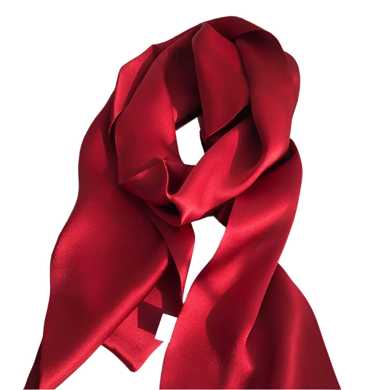 Silk Long Scarf – Double-Sided & Airy