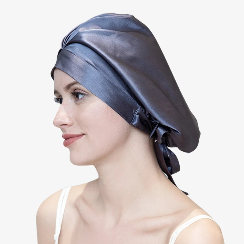 pure mulberry silk sleep bonnet smooth lightweight fabric