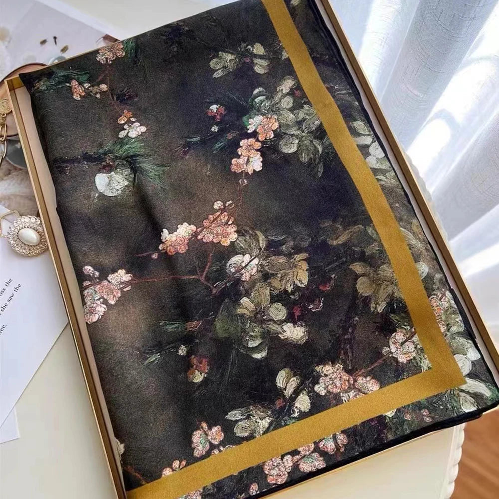 Silk Square – Luxe Elegance Print (106cm)