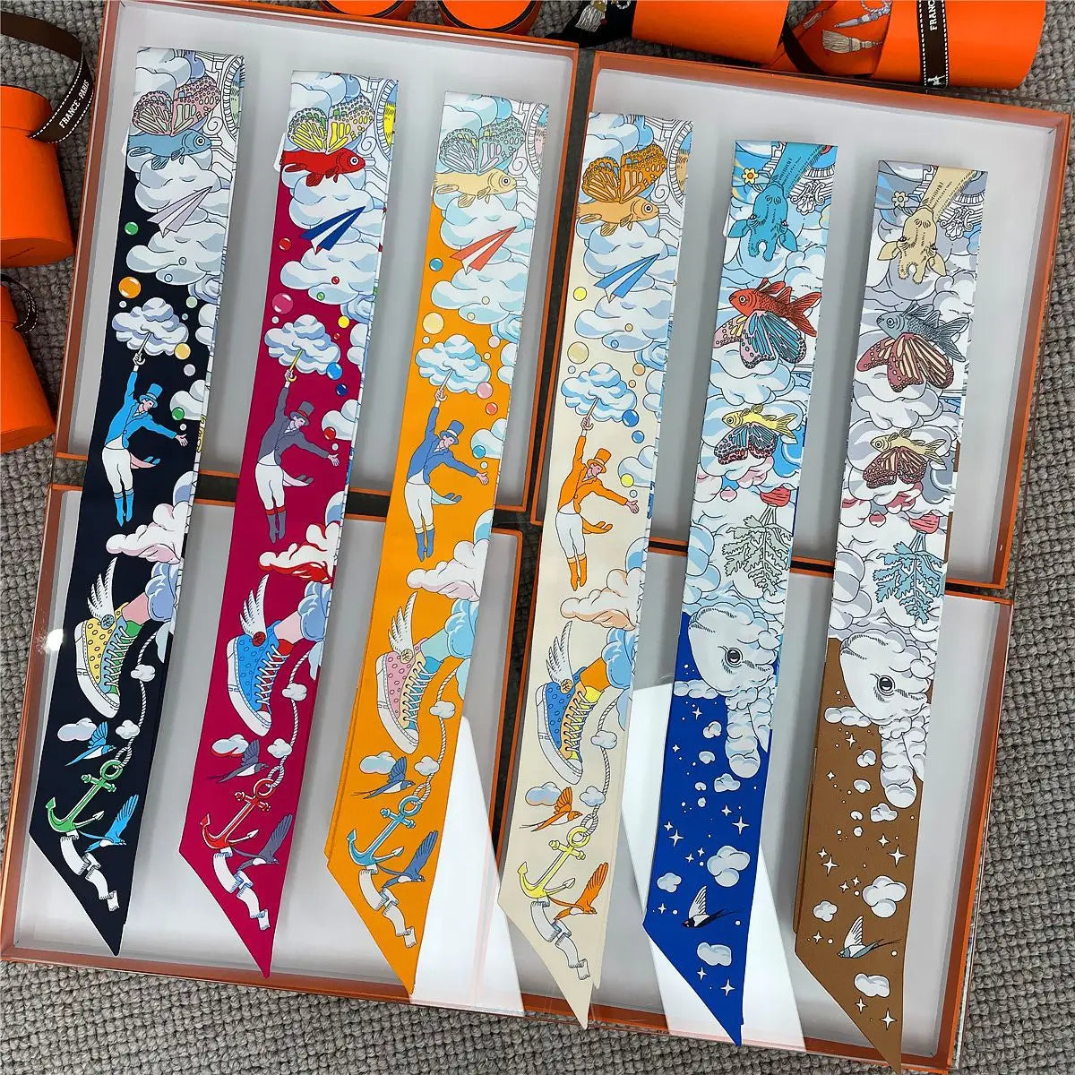 Silk Twilly – 90x5cm Hair & Bag Ribbon