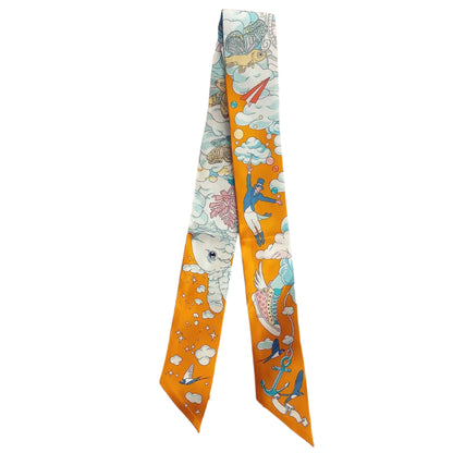 Silk Twilly – 90x5cm Hair & Bag Ribbon
