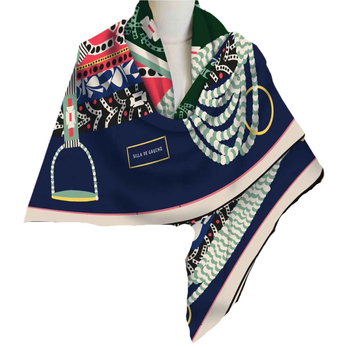 Oversized Silk Shawl – Hand-Rolled Finish