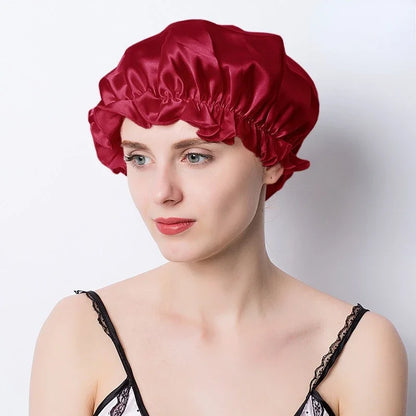 Night Hair Wrap – Silk Sleep Cap for Women