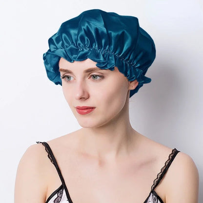 Night Hair Wrap – Silk Sleep Cap for Women