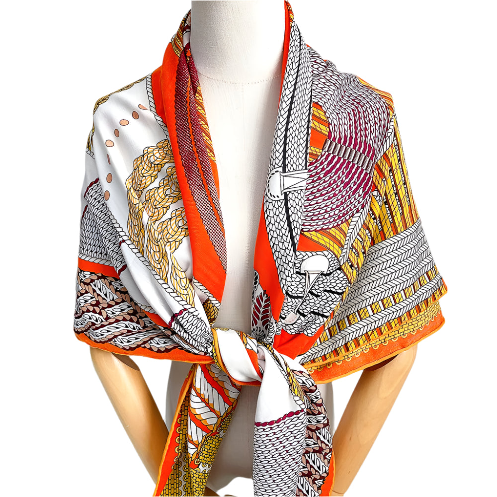 Cashmere Silk Shawl – Artistic Print