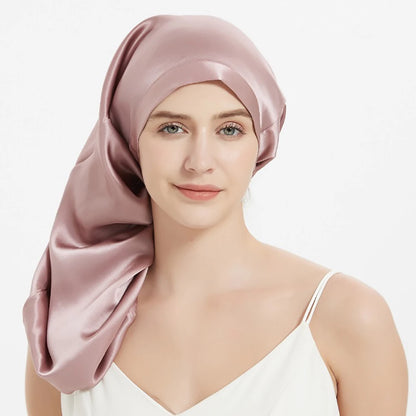 Silk Sleep Cap – Long Hair, Frizz Protection