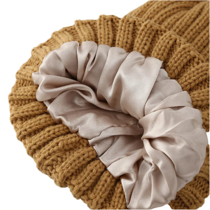 Satin Beanie – Winter Shield for Curls