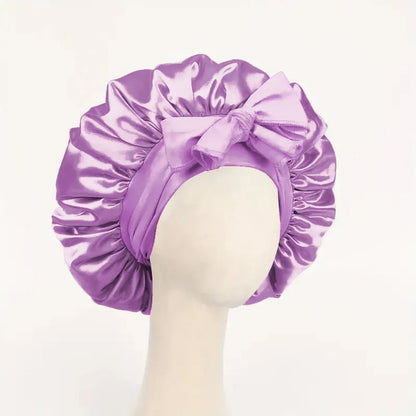 Satin Hair Bonnet for Sleeping – Adjustable Frizz-Free Sleep Cap