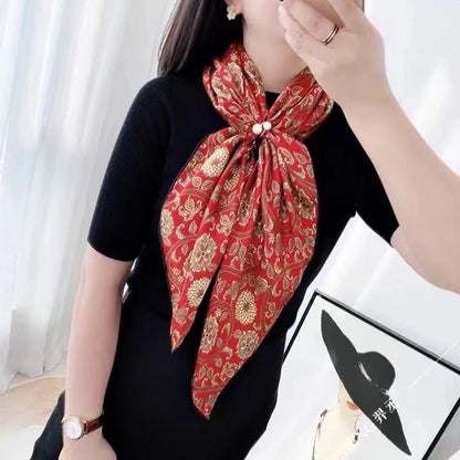 Silk Square – Luxe Elegance Print (106cm)