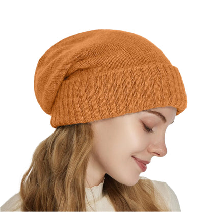 Satin-Lined Cashmere Beanie – Ultra Soft & Cozy