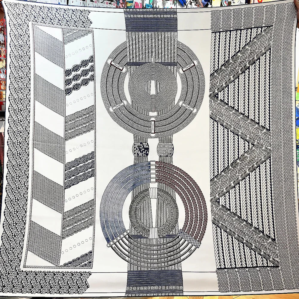 Cashmere Silk Shawl – Artistic Print
