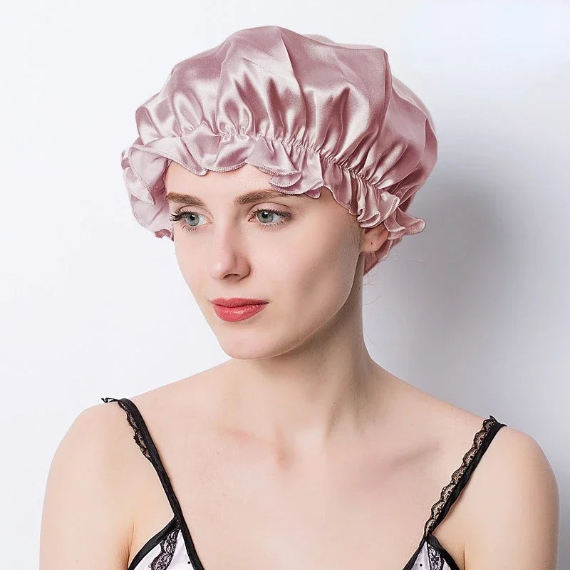 Night Hair Wrap – Silk Sleep Cap for Women