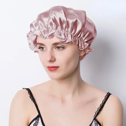 Night Hair Wrap – Silk Sleep Cap for Women