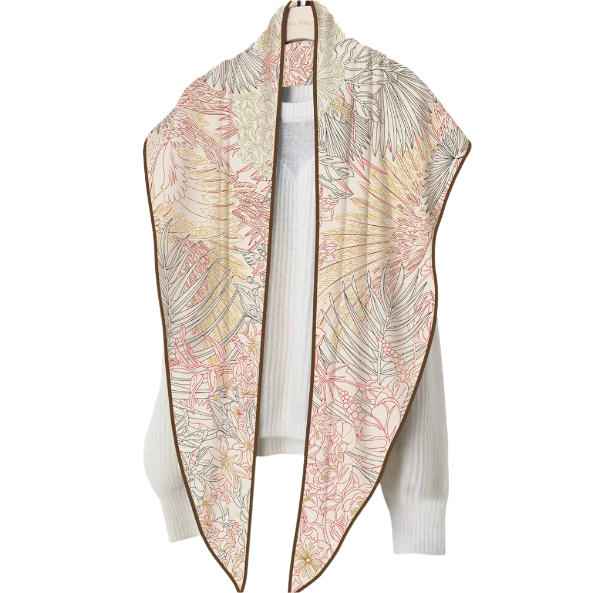 Triangle Wrap – Silk & Cashmere Blend, Oversized Fit