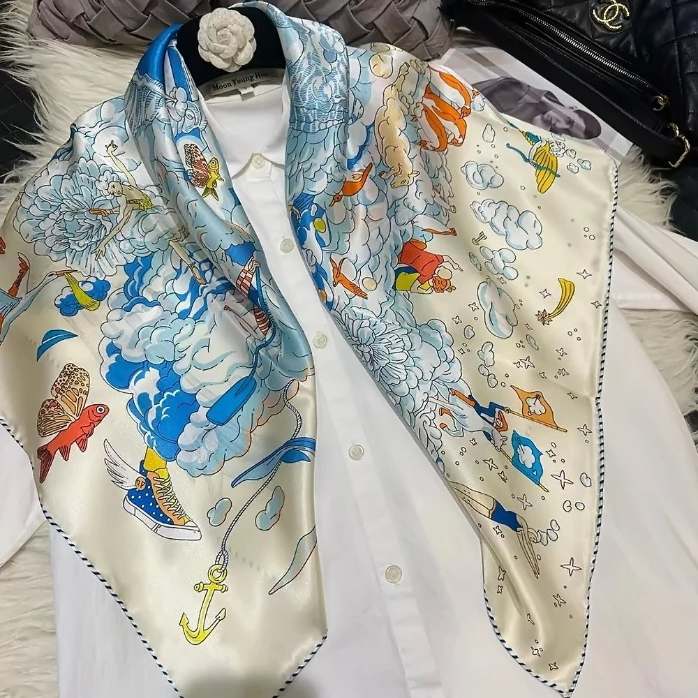 Silk Square – Handcrafted 90x90cm Wrap