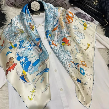 Silk Square – Handcrafted 90x90cm Wrap