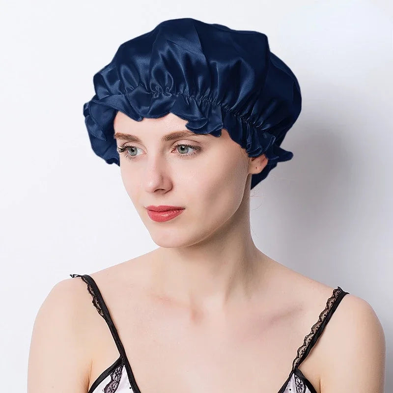 Night Hair Wrap – Silk Sleep Cap for Women