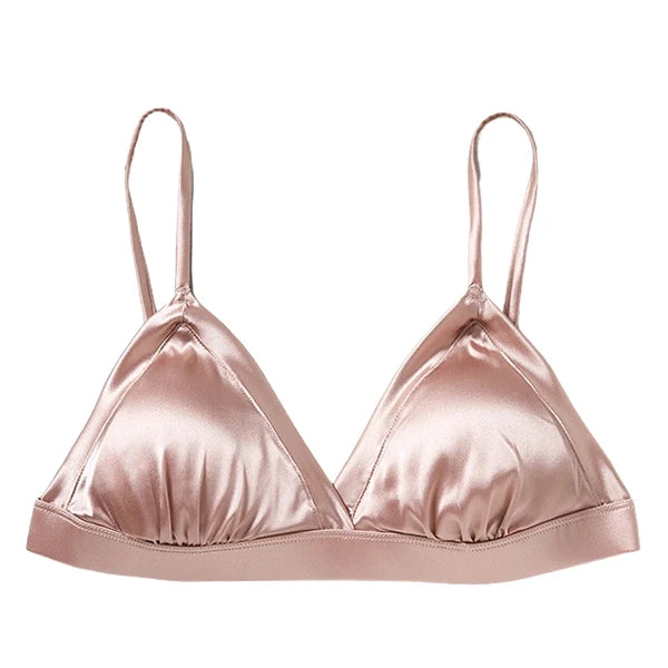 Silk Triangle Bra – Soft & Wireless Fit