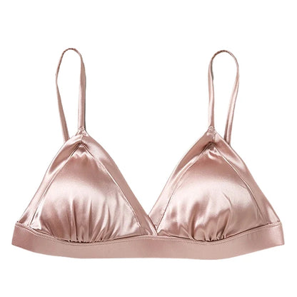 Silk Triangle Bra – Soft & Wireless Fit