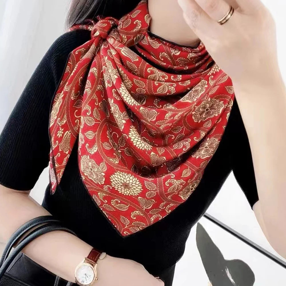 Silk Square – Luxe Elegance Print (106cm)