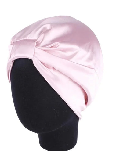 Silky satin hair cap designed for sleep and daily beauty routines