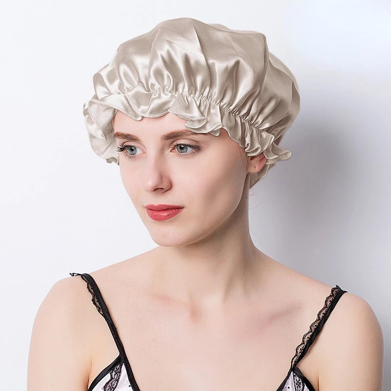 Night Hair Wrap – Silk Sleep Cap for Women