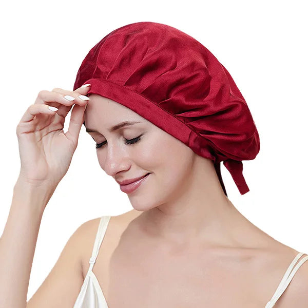 Silk Sleep Cap – Nighttime Hair Shield