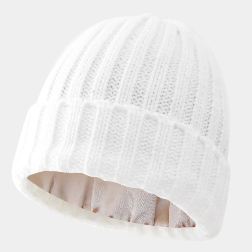 Satin Beanie – Winter Shield for Curls