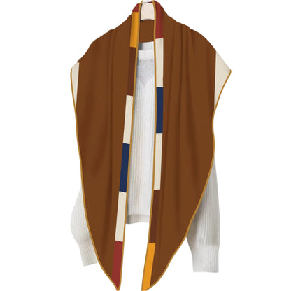 Triangle Wrap – Silk & Cashmere Blend, Oversized Fit