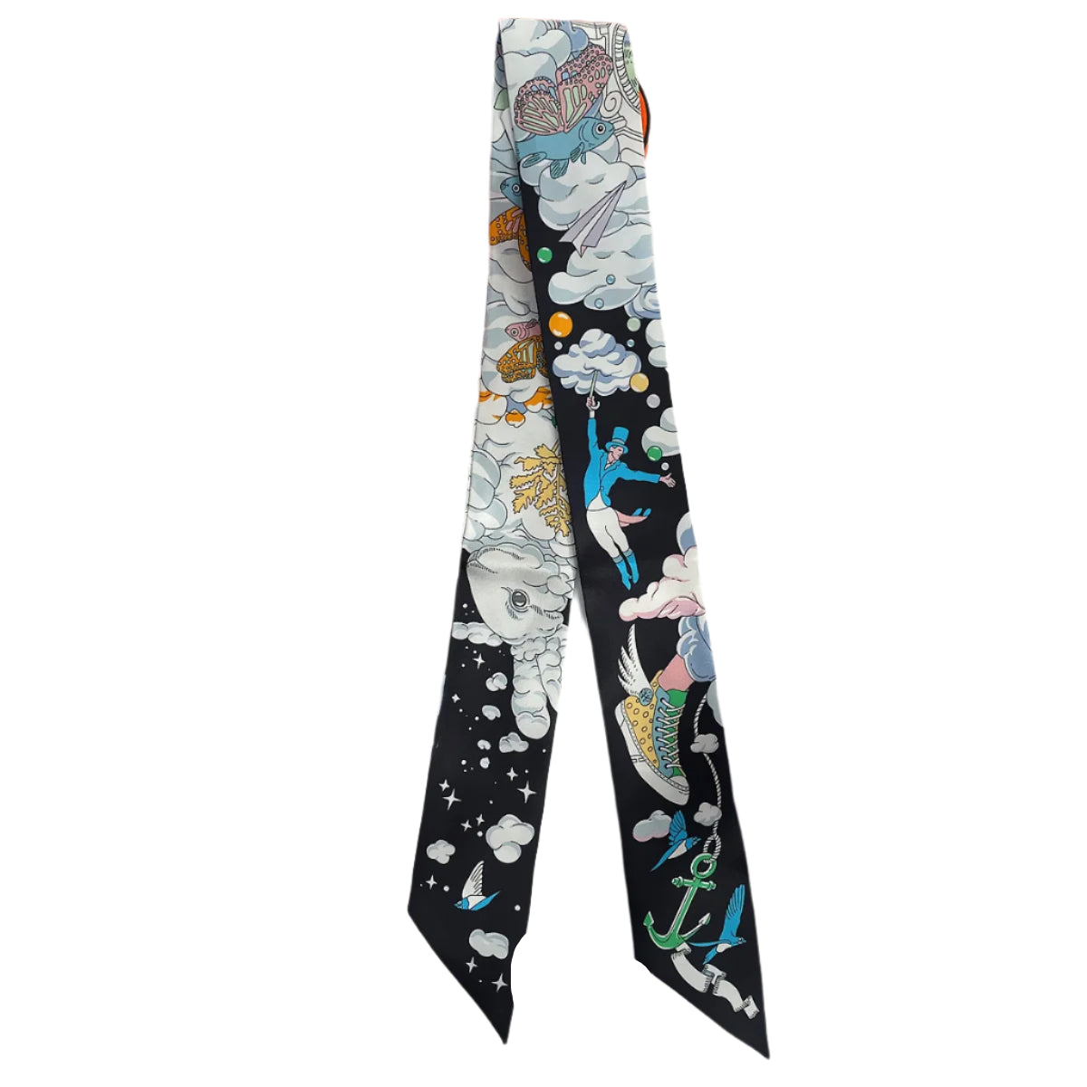 Silk Twilly – 90x5cm Hair & Bag Ribbon
