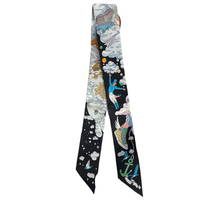 Silk Twilly – 90x5cm Hair & Bag Ribbon