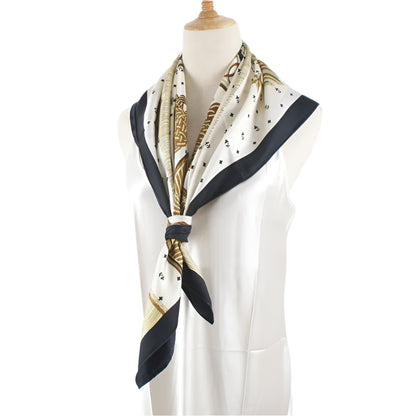 Silk Neck Scarf – Graceful Floral Print