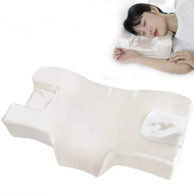 Silkvana 100% Pure Mulberry Silk Anti Wrinkle Pillow for Beauty Sleep 0