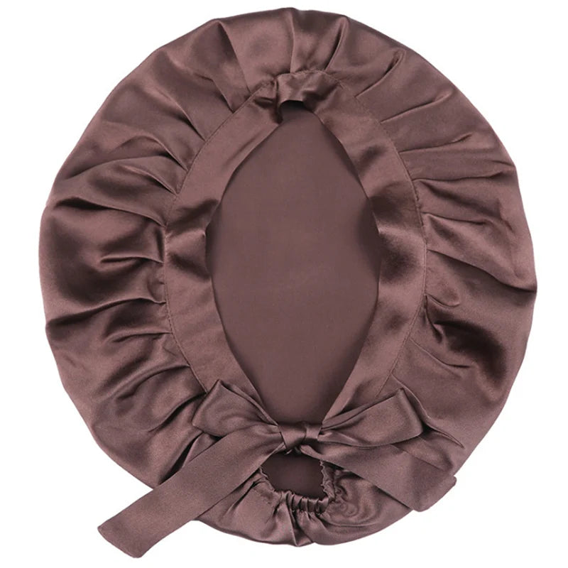 Silkvana 100% Pure Mulberry Silk Bonnet For Curly Hair Protection 8