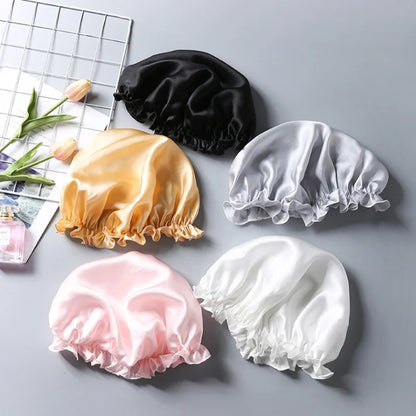 Silkvana 100% Pure Mulberry Silk Bonnet for Curly Hair Care 1