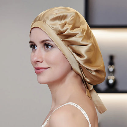 Silkvana 100% Pure Mulberry Silk Bonnet for Curly Hair Care 2