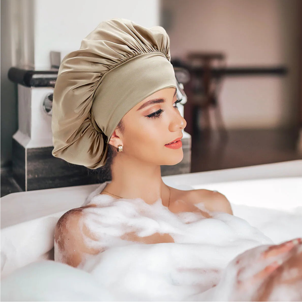 Silkvana 100% Pure Mulberry Silk Bonnet for Curly Hair Care 2