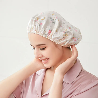 Silkvana 100% Pure Mulberry Silk Bonnet for Curly Hair Protection 10