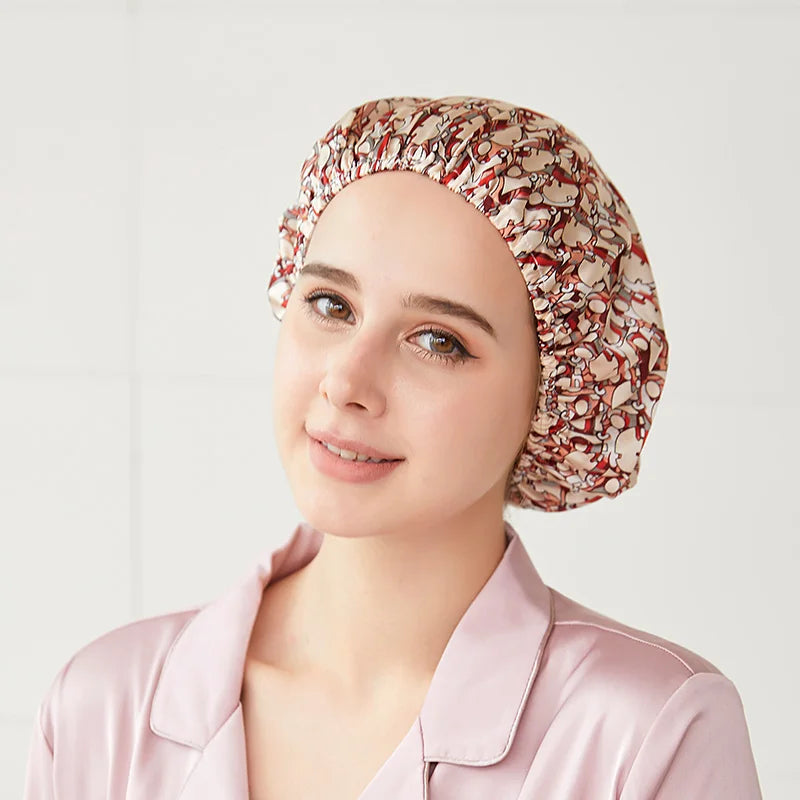 Silkvana 100% Pure Mulberry Silk Bonnet for Curly Hair Protection 12